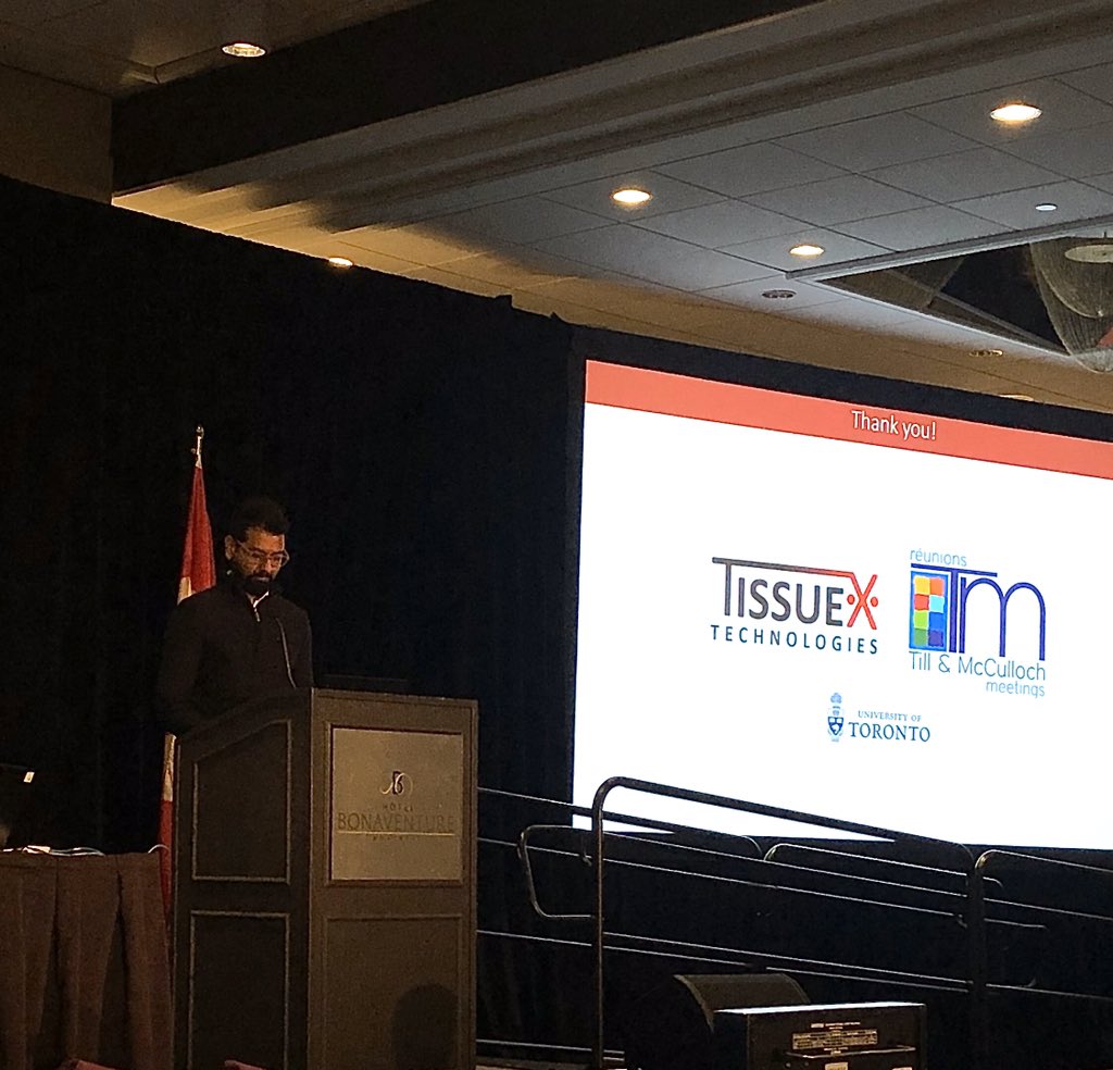 Exciting talk by <a href="/NimalanT/">Nimalan Thavandiran</a> at #TMM2019 sharing his personal experience on commercializing biomedical research from PhD work to market. <a href="/TissueXTech/">tissuextech</a> #Entrepreneurship