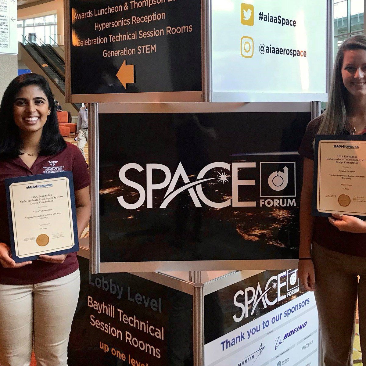 woaaofficial's tweet photo. It's #HumpD...actually nope - it's #WoAAWednesday! For today's feature we have Vidya Vishwanathan! Vidya is a PhD student @VirginiaTechAOE! She was the president of VT's AIAA chapter and in SGT. She has interned at @Boeing and @GEAviation focusing in structures & composites! https://t.co/c6CjavWH61