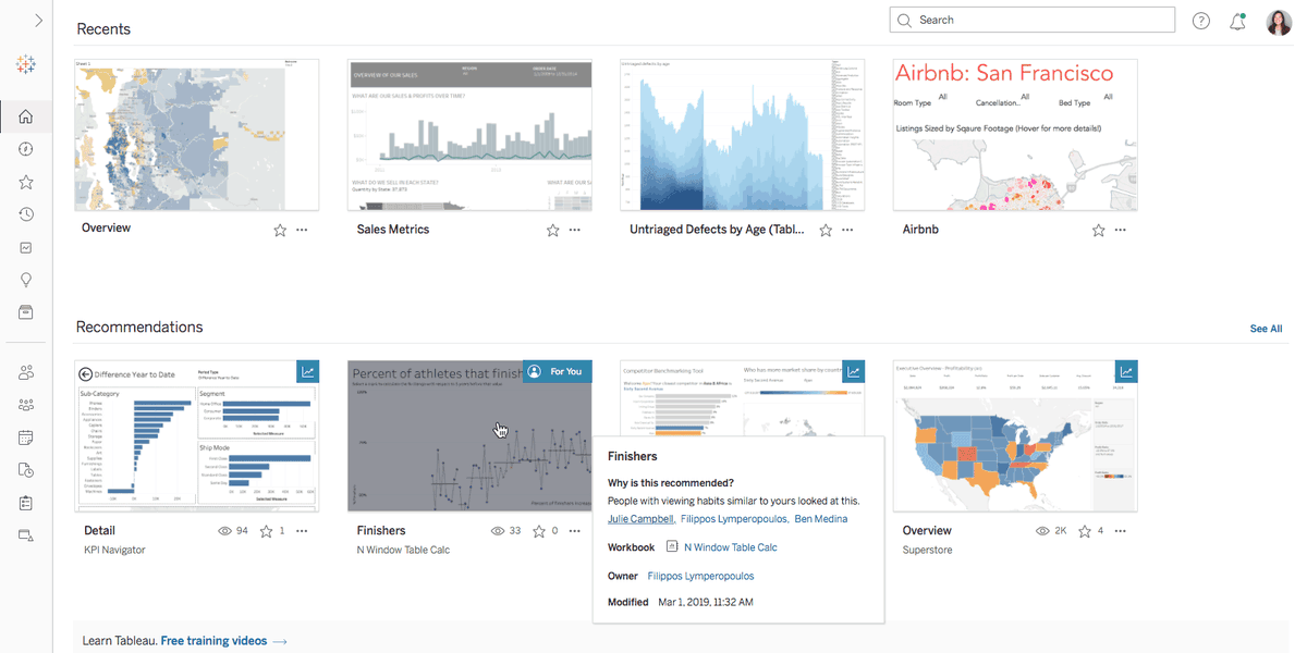 tableau's tweet photo. 🎉 The newest release of Tableau is here—with features recommended by YOU! View Recommendations, table improvements, Webhooks support, and more: https://t.co/s37zJRwg1I https://t.co/ZM166Z7McV
