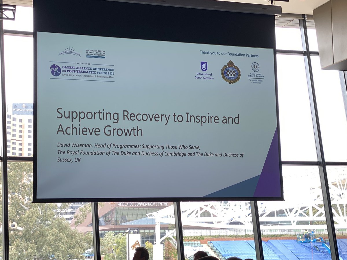 Wellbeing_au's tweet photo. Thank you @wiseshow for an inspirational story and your views on supporting #recovery to inspire and achieve growth at @TheRoadHome_AU Global Alliance Conference on Post-Traumatic Stress @WeAreInvictus #ptsleaders #gacopts2019 https://t.co/XXPaviBxMi