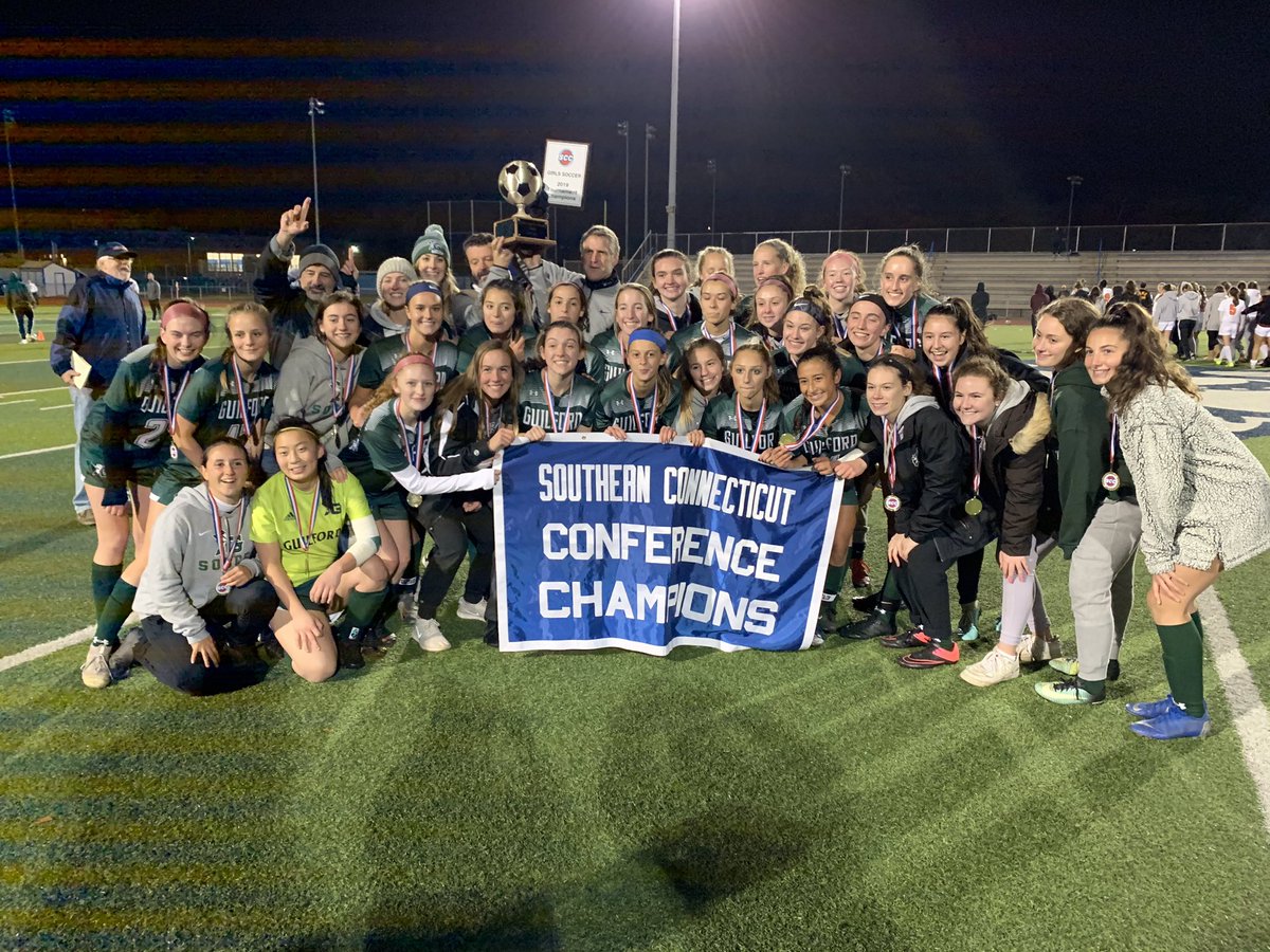 SCCcommissioner's tweet photo. Guilford.  The Soccer Capitol of the SCC for 2019 #ctgsoc #ctbsoc @GHS_athletics_ https://t.co/gsKZVT8U4A