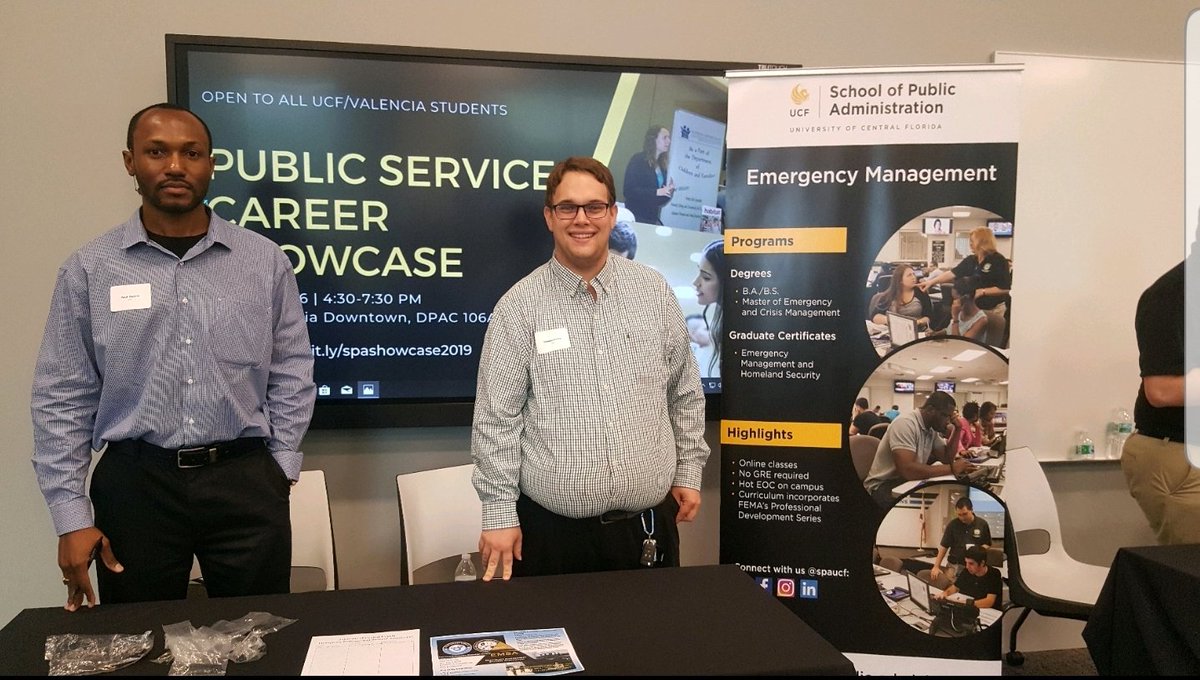 Good evening everyone! We had a great night at the Public Service Career Showcase at the Downtown Campus. The Faculty and Staff are very excited to see us return and we got some great contacts within the school!