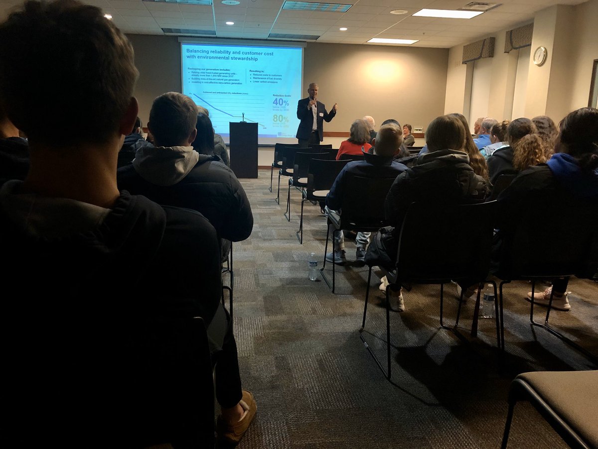 93 (yes, ninety-three) AP Enviro Science &amp; ECO Club students attended the “Reinventing Power” presentation tonight at the Franklin Public Library. Thanks to our local experts who spoke this evening! Thanks for your interest &amp; participation, Sabers! <a href="/FranklinSabers/">The Franklin Sabers</a> <a href="/FPSDistrictWI/">Franklin Public Schools WI</a>