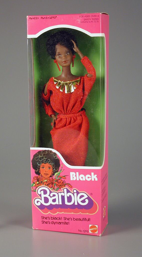 The first black Barbie doll was created by Spartanburg, South Carolina native Kitty Black Perkins in 1980. She was also the first black designer for Barbie when she was hired at age 28. She rose in the company after a decade, hiring more black designers