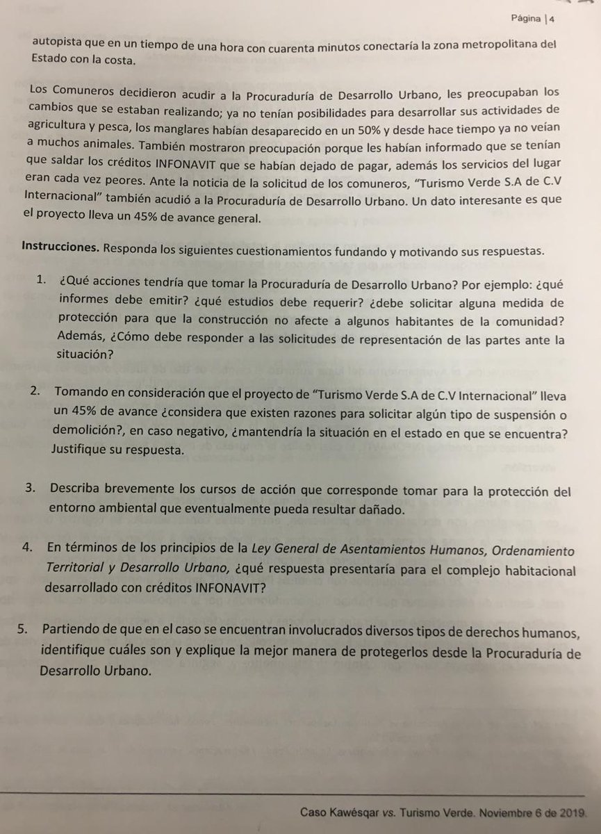 cpsseajal's tweet photo. Este es el caso práctico 📝 que aspirantes a ocupar la titularidad de la #PRODEUR tuvieron que resolver el día de hoy.
Agradecemos a los expertos en gestión del desarrollo y urbanismo @hektanon, Ma. Elena de la Torre y @PatriciaMorgon por su ayuda en el diseño del caso práctico. https://t.co/RH8CdbcEW2