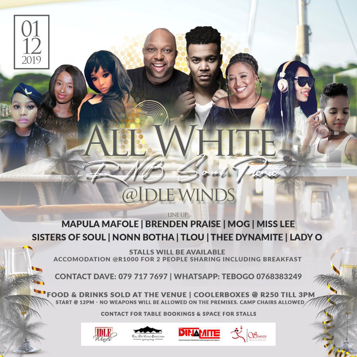 KatsaitisTebogo's tweet photo. Letโs picnic & enjoy soul & rnb music on the 1December with @NonnBotha @mapulamafole @Brenden_Praise #Allwhite #touchofyellow https://t.co/FksrafuATZ