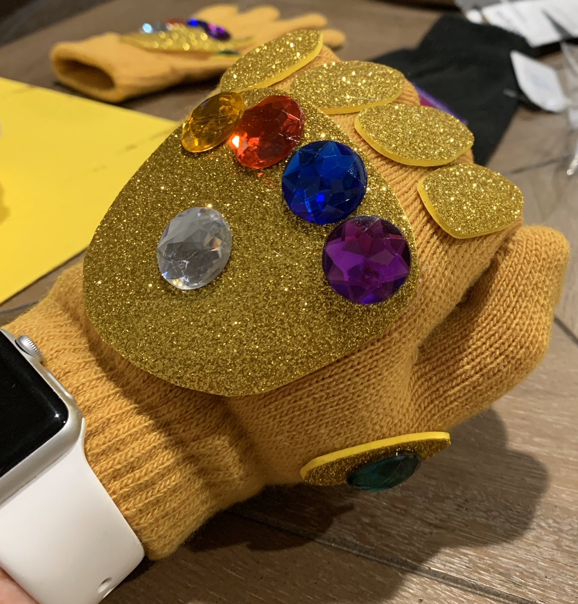 msbaumann16's tweet photo. Only fitting to have a gauntlet for tomorrow’s THANOS MODE  @gimkit https://t.co/yuWWXhY9Pk