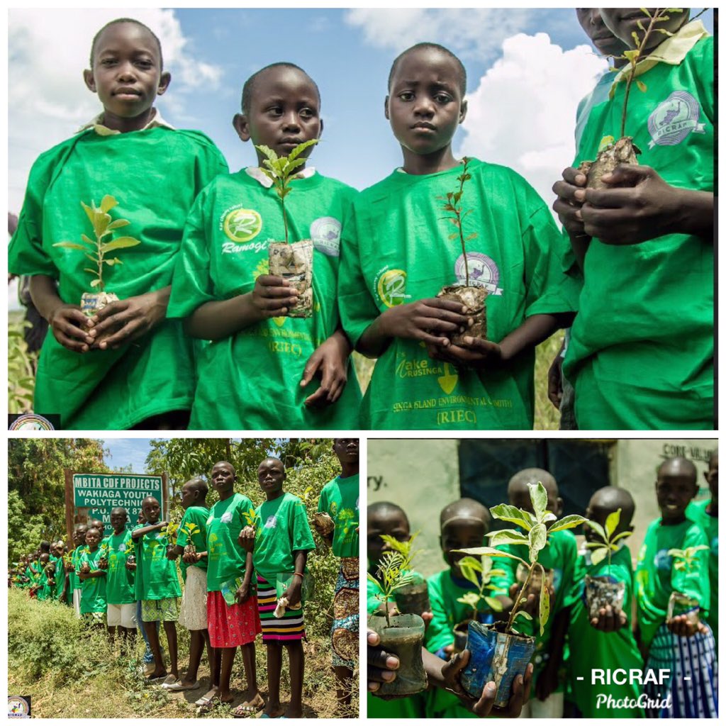RusingaF's tweet photo. “It’s not enough to prepare our children for the future… We must prepare the future for our children.” 📸 @maureen_mbingu #RusingaGoGreen #RICRAFInitiative https://t.co/ku3I03zEtc