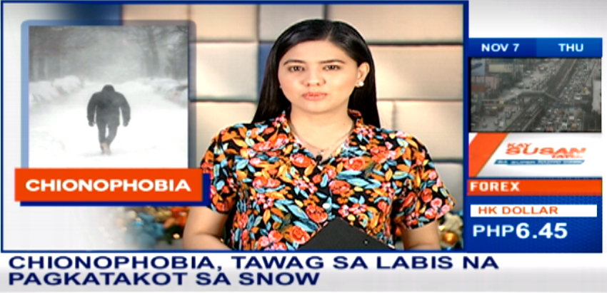 dzbb's tweet photo. @MissUniverse @catrionaelisa #AlamN'yoBa na Chinophobia ang tawag sa labis na pagkatakot sa snow. https://t.co/WgMCjlNKtl