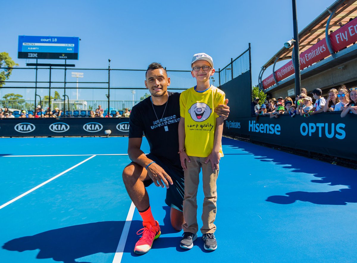 spreadingsoles's tweet photo. Awesome article about tennis superstar Nick Kyrgios @NickKyrgios Truly inspiring to see how he uses tennis as a platform to promote the well being of children with disabilities. Check out the article here: https://t.co/bpetknLMuQ.  Spreading Soles website: https://t.co/bi54ErkJsn https://t.co/bNnv8AZzJ3