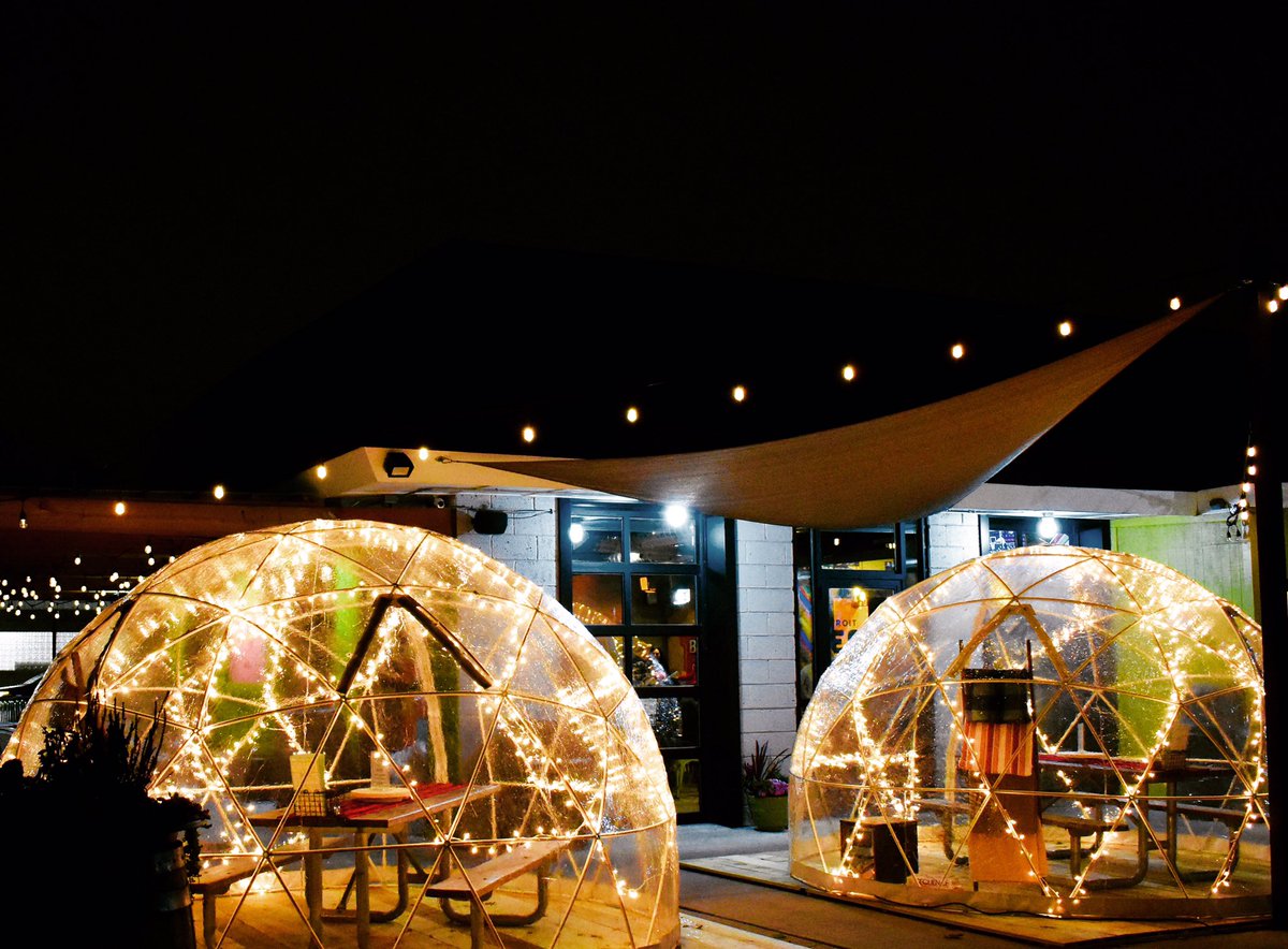 Even when the weather outside is frightful, our igloos are delightful. 
Relax with friends in our heated, cozy igloos throughout the season!Call &amp; ask about igloo availability:
248-607-7611
Want to books all of the igloos for a private party? Email us: catering@detroitfleat.com