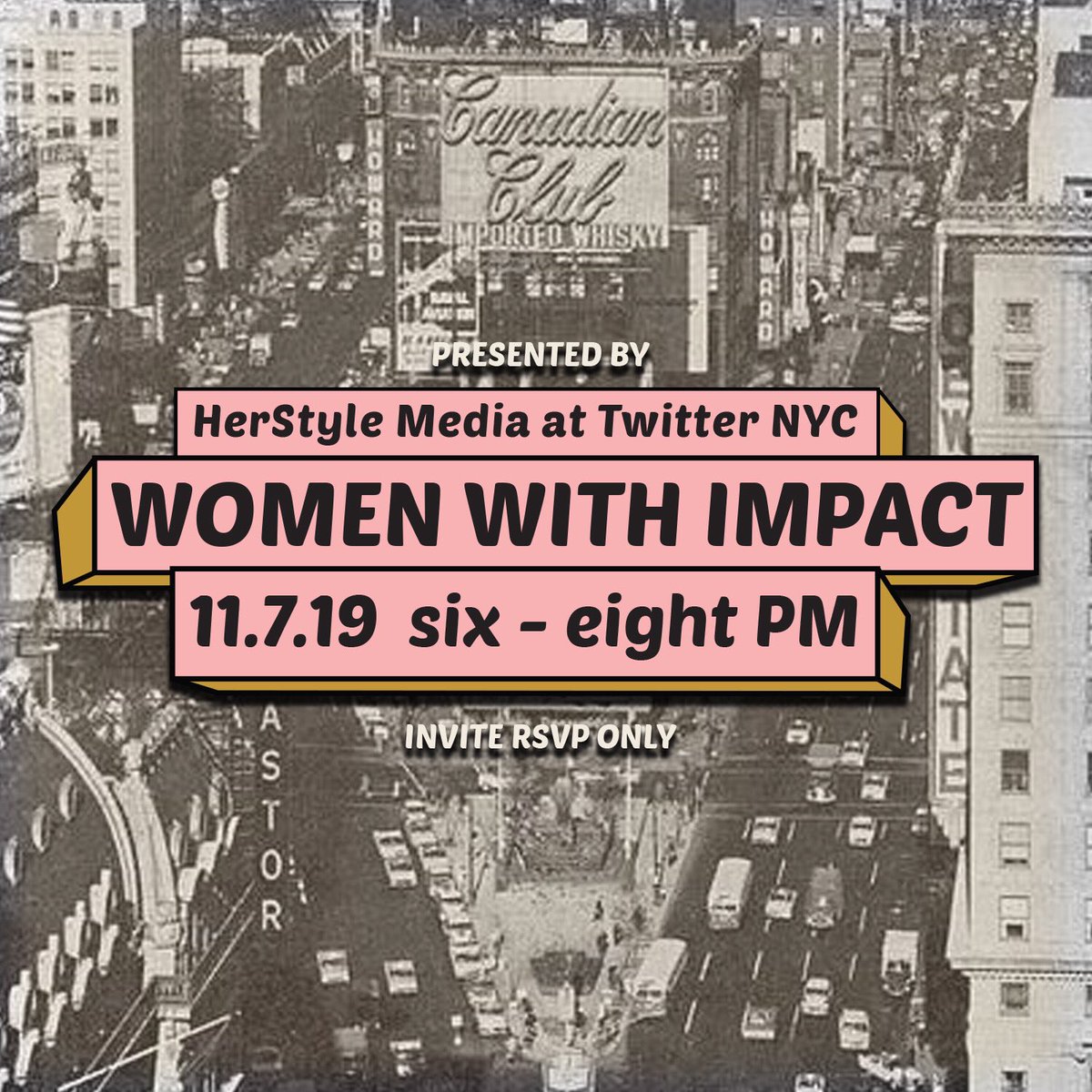HerStyleMedia's tweet photo. We’re so ready for our #WomenWithImpact event on TOMORROW hosted by @TwitterNYC ✨💕 https://t.co/xzOdXVjeYQ
