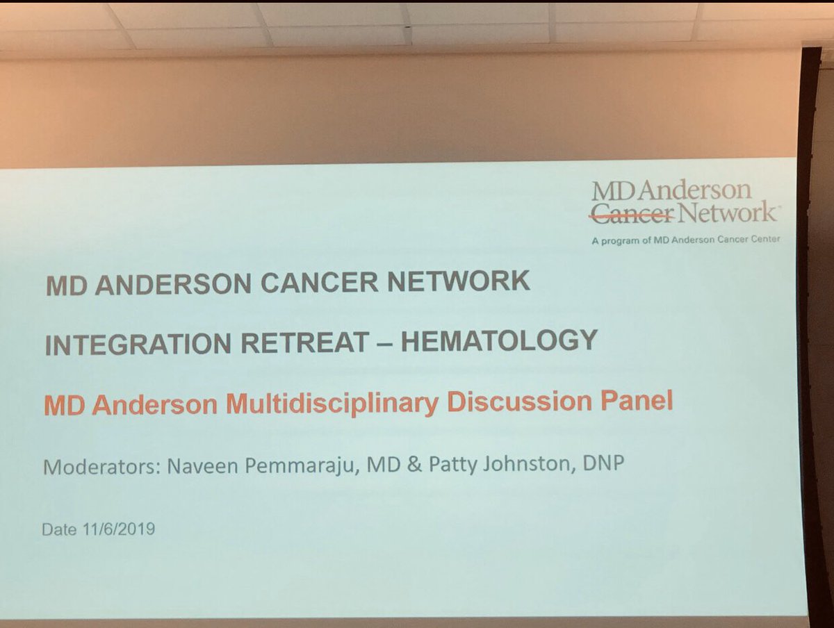 doctorpemm's tweet photo. Outstanding meeting & lively exchange of ideas at our #MDAndersonCancerNetwork Hematology Integration Retreat | Special thanks to our colleagues&faculty from across Network sites for joining us today to make it such a productive meeting. @mekupferman @MDAndersonNews #endcancer https://t.co/crDfIq786u