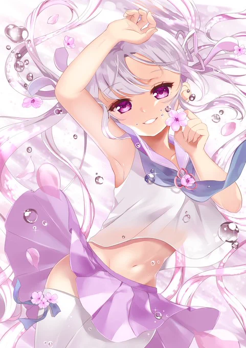 お腹塗るの結構好きだけどそんなに描いてなかったな?!再掲〜?? #いいおなかの日 