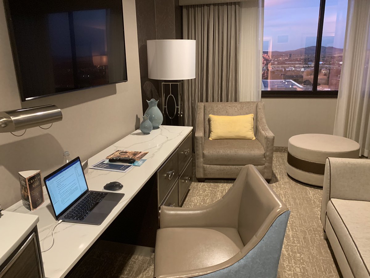 MojoWordsmith's tweet photo. #NaNoWriMo doesn’t stop just because I am traveling #GottaFinish #StoneScar #WritingInReno https://t.co/PAMDbETQno