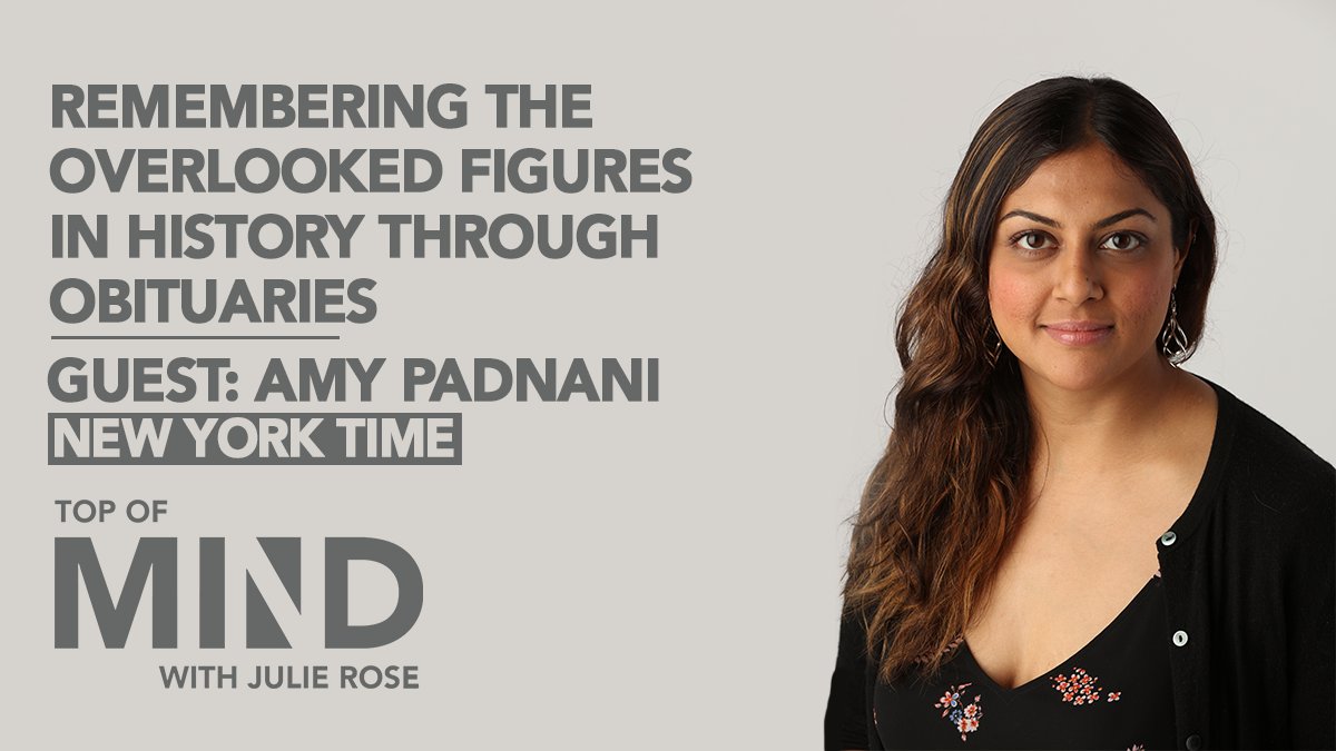 Dispatches_Pod's tweet photo. When @NYTAmy started on the Obituaries desk at the New York Times, she realized how little of the obituaries recognized women and people of color. She decided to change this with her project Overlooked, which highlights the stories of those disregarded by history books: https://t.co/NBwbMwwXn5