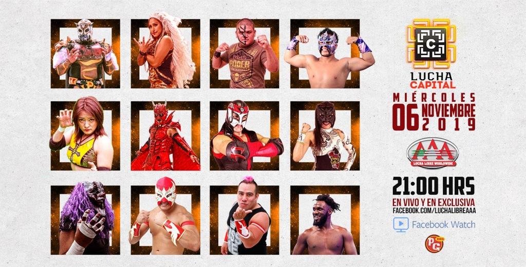 ¡No te pierdas ningún momento de #LuchaCapital estamos 🔴 EN VIVO! 👉 facebook.com/luchalibreaaa/…