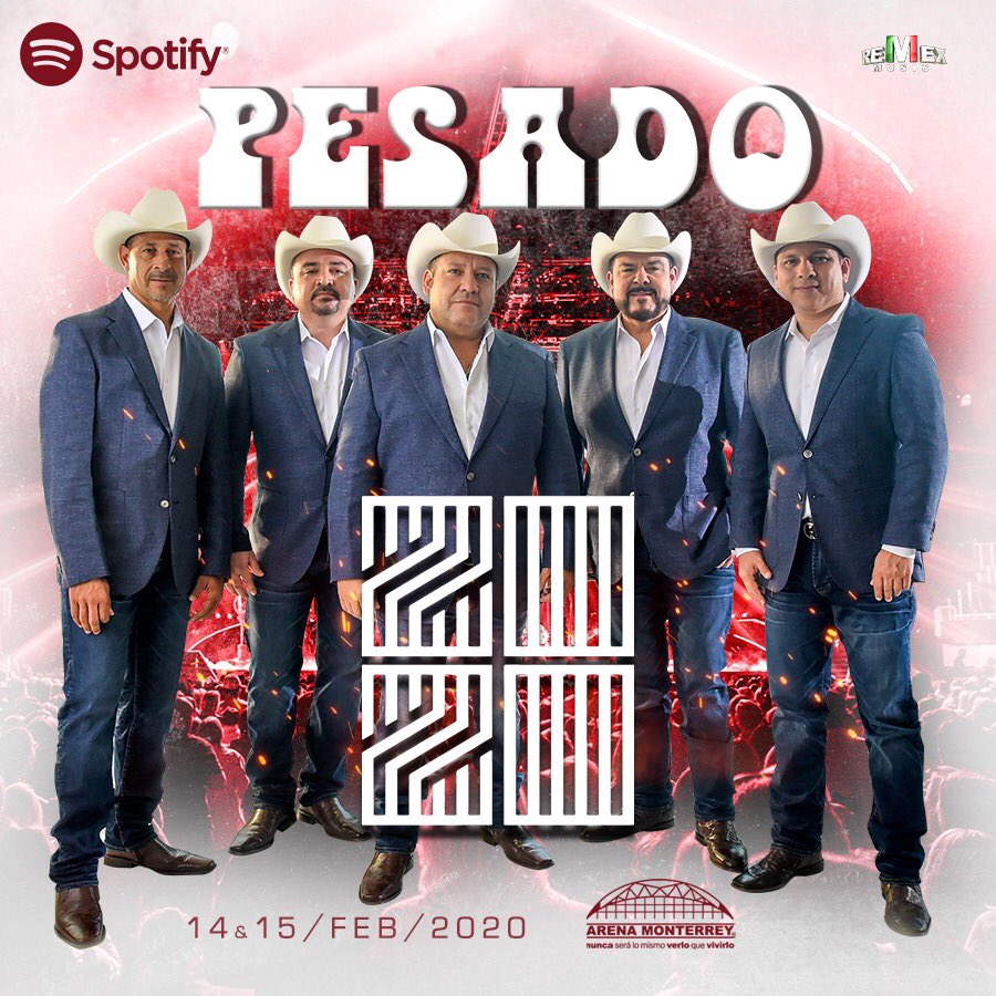 Remex_Music's tweet photo. 🎧Dale seguir al playlist oficial #PESADO2020 en @SpotifyMexico 🎶 @ArenaMtyOficial #CompraYaTusBoletos #PuroRemex
Dale Play ➡️ https://t.co/cCofSDVZEB. https://t.co/TLcbuFCdaQ