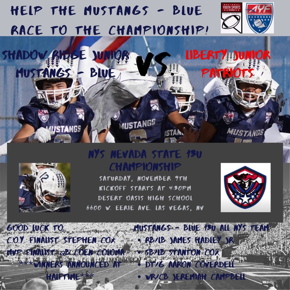 Shadow Ridge 13U Mustangs Blue (@blue_mustangs) | Twitter