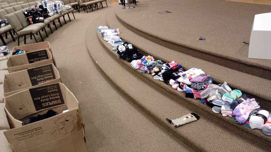 Wow!  Thank you to Mauldin students and families, we were able to collect 730 pairs of new socks for our Socktober service project!  Thank you for you donations!  #WeAreMauldin #valueothers <a href="/TheLeaderinMe/">The Leader in Me</a>