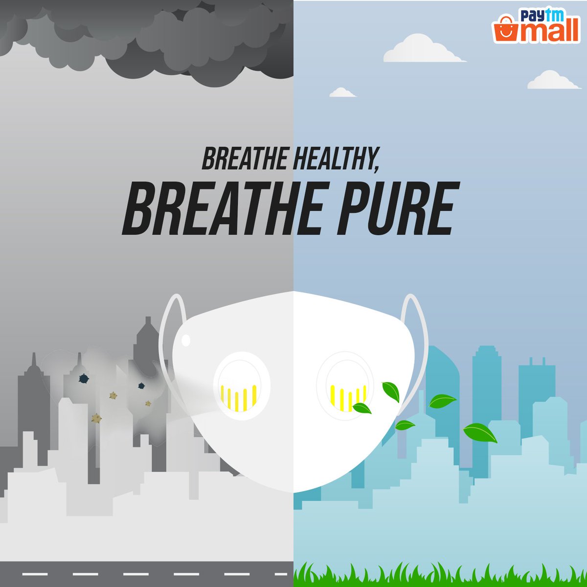 PaytmSeONDC's tweet photo. Pollution shouldn't be an obstruction between you and your lifestyle. Breathe better and safe with  with Anti Pollution Mask from Paytm Mall. 

Follow the link: https://t.co/DlbtsmNmQR

#India #Delhi #pollution #airpollution #smog #AntiPollutionMask https://t.co/8ZcAUtZZ2p