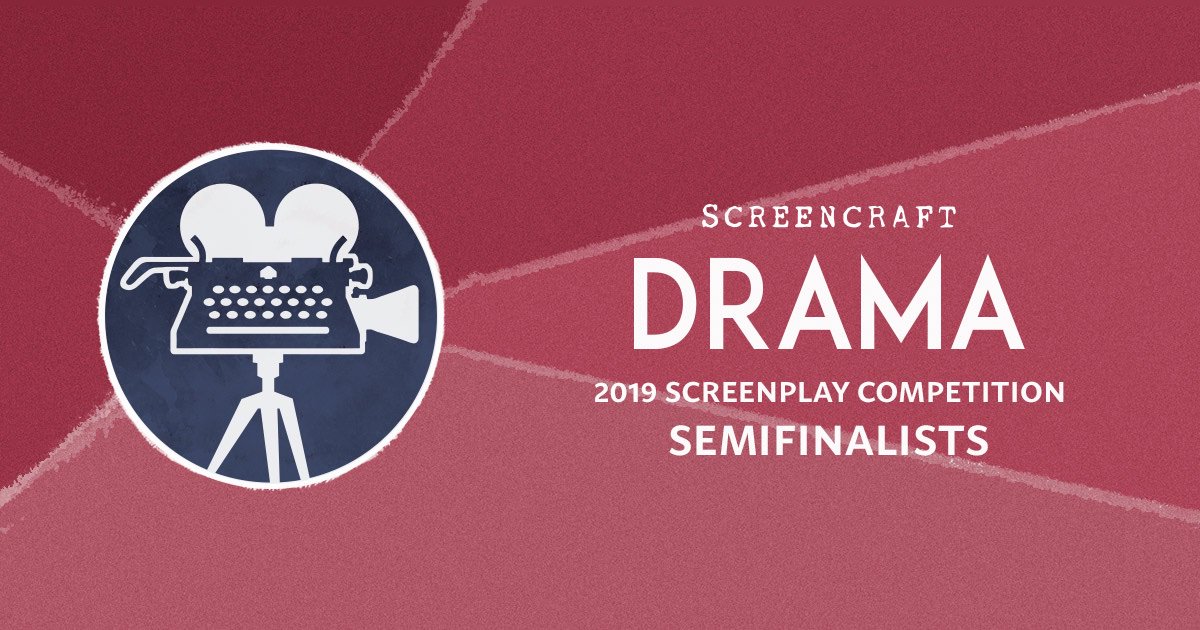 screencrafting's tweet photo. Congratulations to the semifinalists of the 2019 ScreenCraft Drama Screenplay Competition!

See the list here: https://t.co/f2daYfC3Co

#screenwriting #writing https://t.co/9ru1jFH2ts