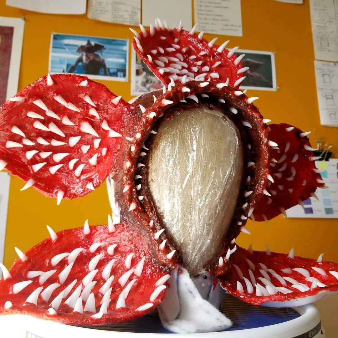 InstaMorph Team on X: Demogorgon costume with teeth made out of