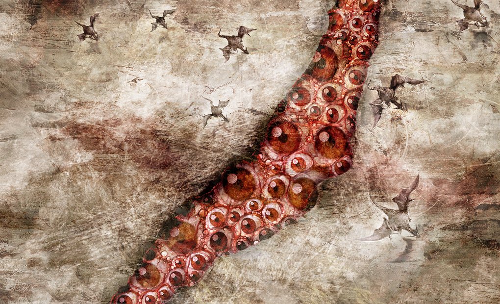 Nick__Wolfhard's tweet image. Today I learned that the general director for the Kirby games, Shinya Kumazaki, draws a ton of amazing eldritch horror artwork!