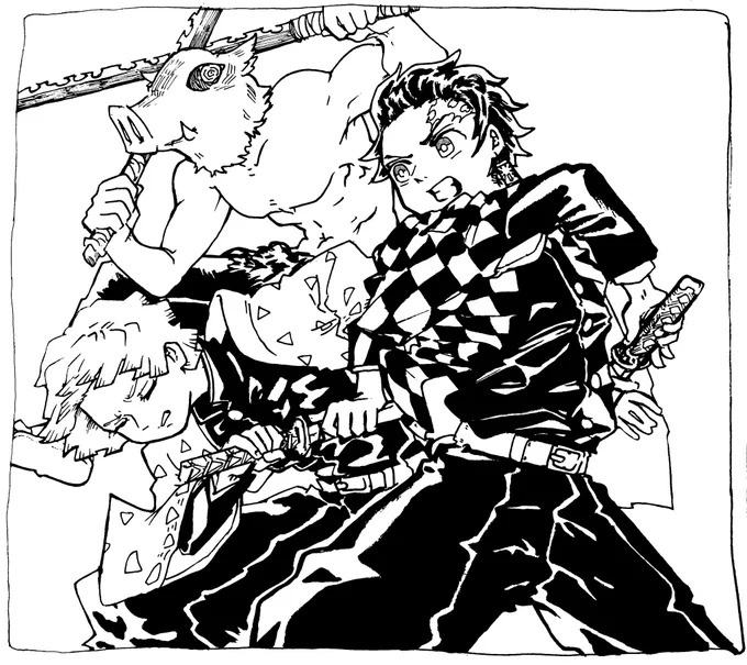 鬼滅の刃から3人 