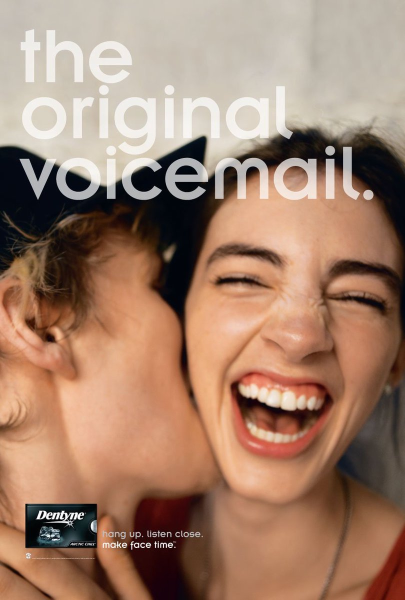 AnilRachumalla's tweet photo. ... Original Voice Mail ...
... Hang Up, Listen Close ...
... Make a Face Time ...
#advertbydentyne #disconnecttoreconnect #haverealfriends https://t.co/OceGS7jGgb