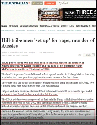 paulinehollywoo's tweet photo. @IanYarwood_Law #ZawLin& #WaiPhyo are scape goats; DNA samples on a garden hoe believed to have been the murder weapon did not belong to them! There's a definite pattern of framing foreigners for #kohtaomurders to protect #Thailand nationals. Chinese Haw men included! https://t.co/0XSItUEIto https://t.co/5pwqBZPvBN
