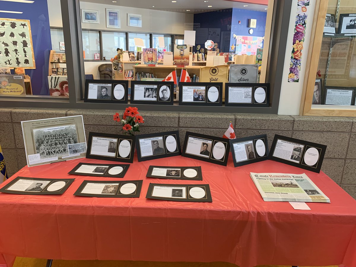 VulcanPrairiev1's tweet photo. Here is our beautiful display of our VPE students’ family members who have served their country. #weremember #remembranceday #thanksforyourservice https://t.co/OP99QafNyO