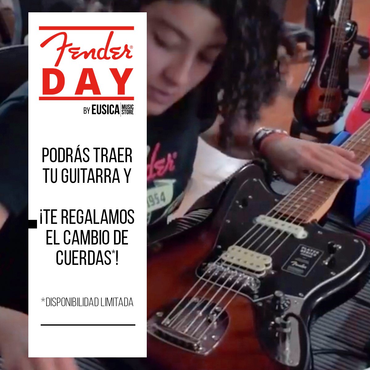 eusicamx's tweet photo. Este sábado 9 de noviembre trae tu guitarra a #Eusica¡y te regalamos un cambio de cuerdas! - Recuerda que la disponibilidad es limitada, así que ¡llega temprano y disfruta con nosotros un increíble #FenderDay! https://t.co/RcPzjwTmef