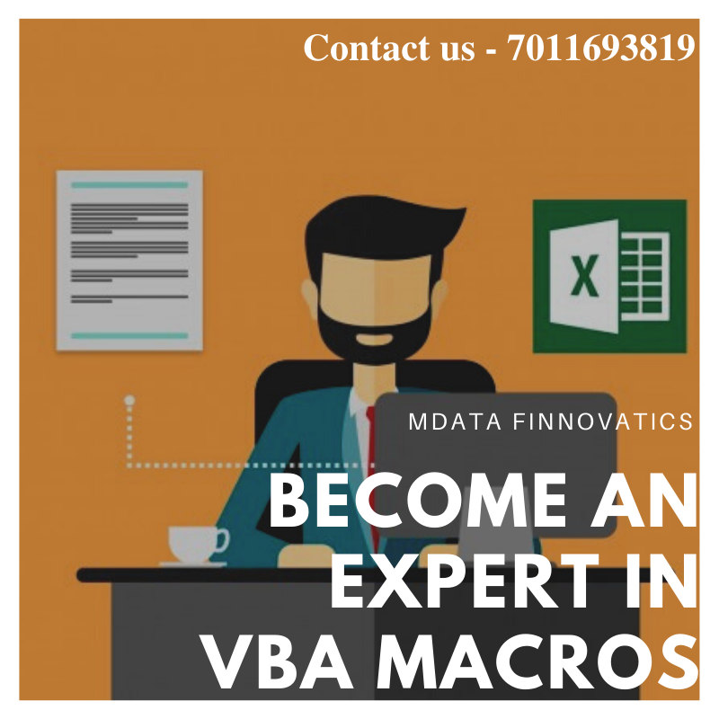 MFinnovatics's tweet image. Learn VBA Macros online and offline at Mdata Finnovatics. Join immediately and become an expert in VBA macros today. 100% satisfaction course.
Contact us at - 7011693819
#vbamacroscourse #vbamacros #vbamacrostraining #vbaexcel #advanedexcel