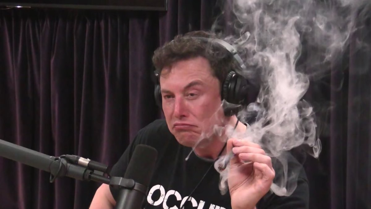 Elon musk smoking