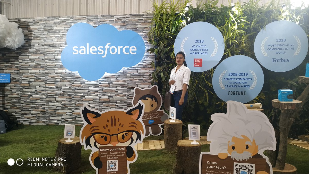 Meenaks02297174's tweet photo. Worlds first CRM company @salesforce  is here at @GHCI 2k19 with this exciting and ecofriendly booth! Enjoy learning and blazing with salesforce! #GrowWithSalesForce #ohana #salesforce https://t.co/fF0gVlwZcg