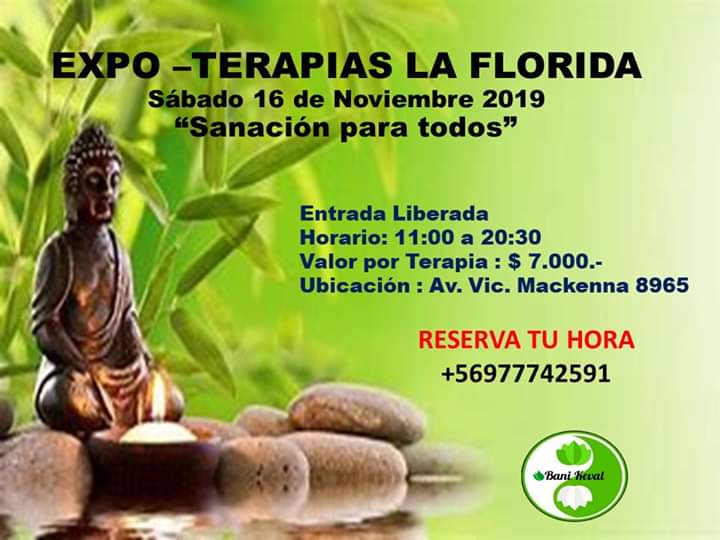 plutonika_cl's tweet photo. Es momento de sanar, expo terapias en la florida #sanacion  #terapia #astrologiayvida #LaFlorida https://t.co/nxyVG1nc2a