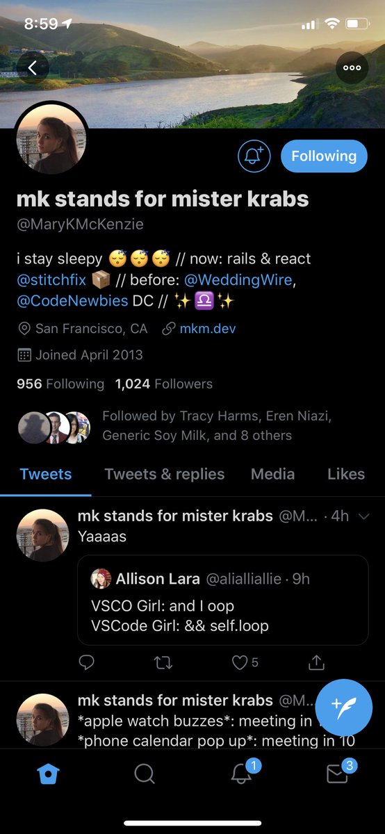 1024 follower screenshot