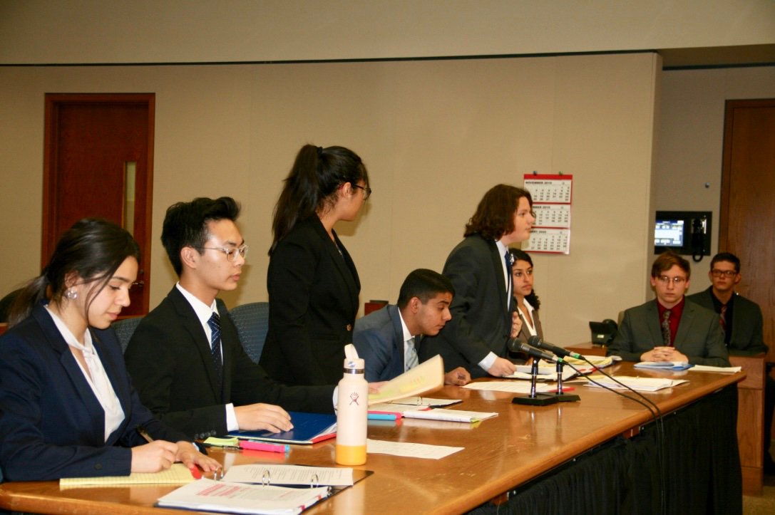 First Round Of County Mock Trial Competition at County courthouse in Rancho Cucamonga  <a href="/SBCo_Supt_Ted/">Ted Alejandre</a> Los Osos HS Gold <a href="/CaptGrizzly/">Marley Mariner-Vimosoi</a> vs Rialto HS @RialtoASB <a href="/RialtoUSD/">Rialto Unified School District</a> <a href="/CJUHSD/">Supt. Mat Holton</a>