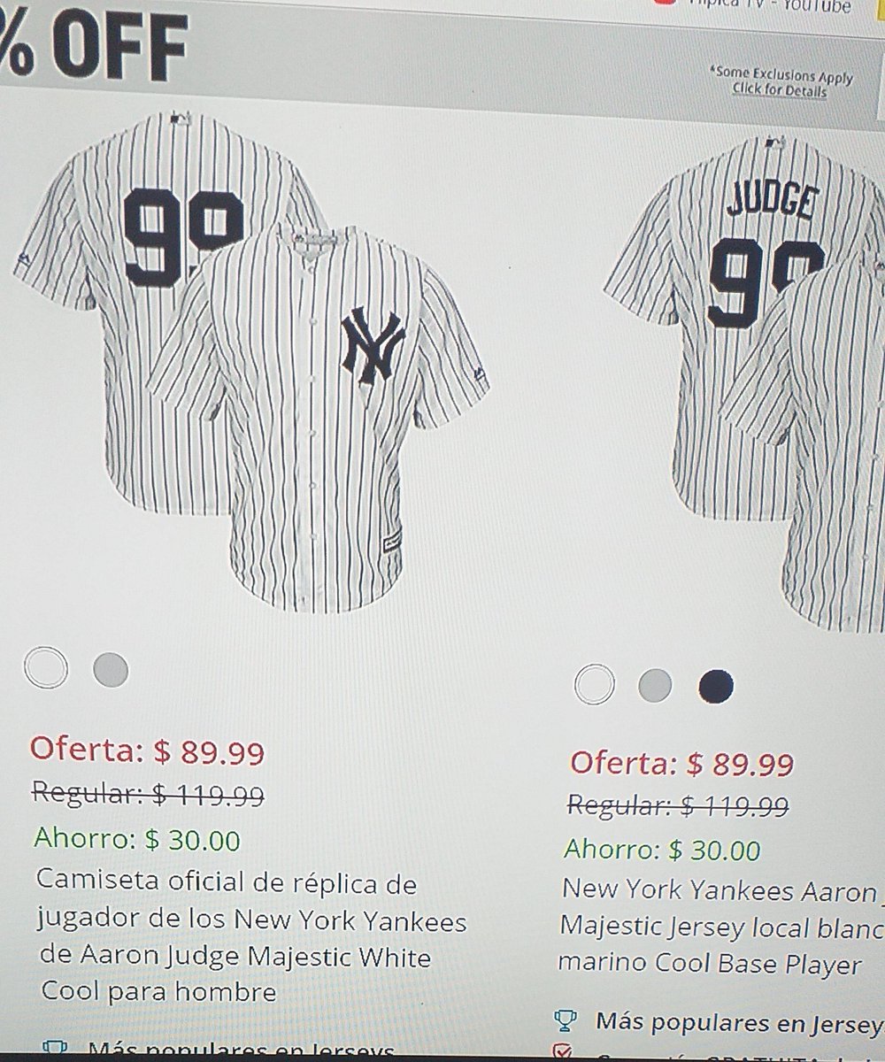 SuperFijo's tweet photo. @Leones_del_ccs Camisa Original de los Yankees de New York (Judge) quizas 7na de las mas buscadas del mercado y vendida directamente desde la web de los yankess (mlb shop yankees).  Que locura https://t.co/7vFfLk5lpe