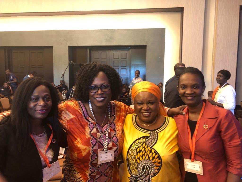Dabokunda's tweet image. Reconnecting with my sisters at UNDP’s High Level Dialogue in Accra to discuss Africa’s Money for African Development #HighLevelDialogueGH  #AI4Dev #TheAfricaWeWant @DeAissata @AmataDiabate @ElsieChounoune