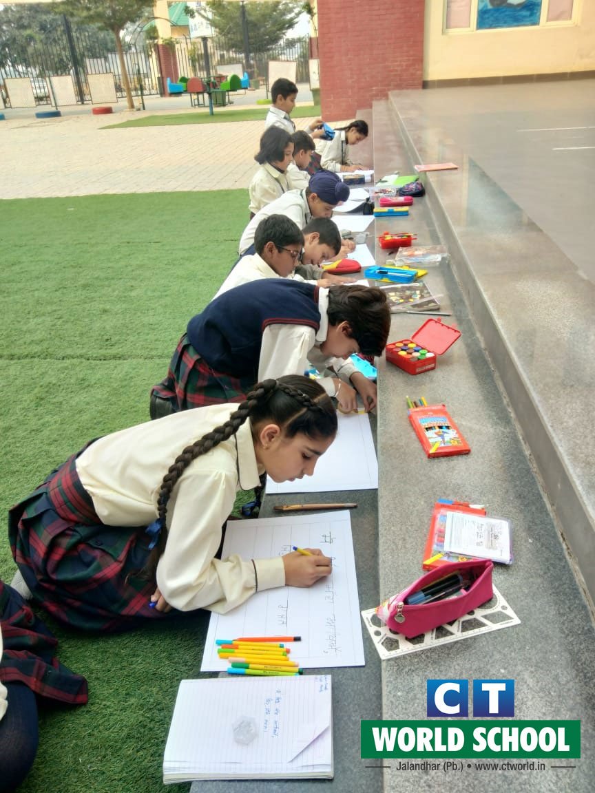 Students of CT World School recalling the preaching of guru Nanak dev ji by carving them on sheets of paper in their own best way.
#sloganwriting #ctworldschool #ctw #CTGroup #CTG #CTians #TeamCt