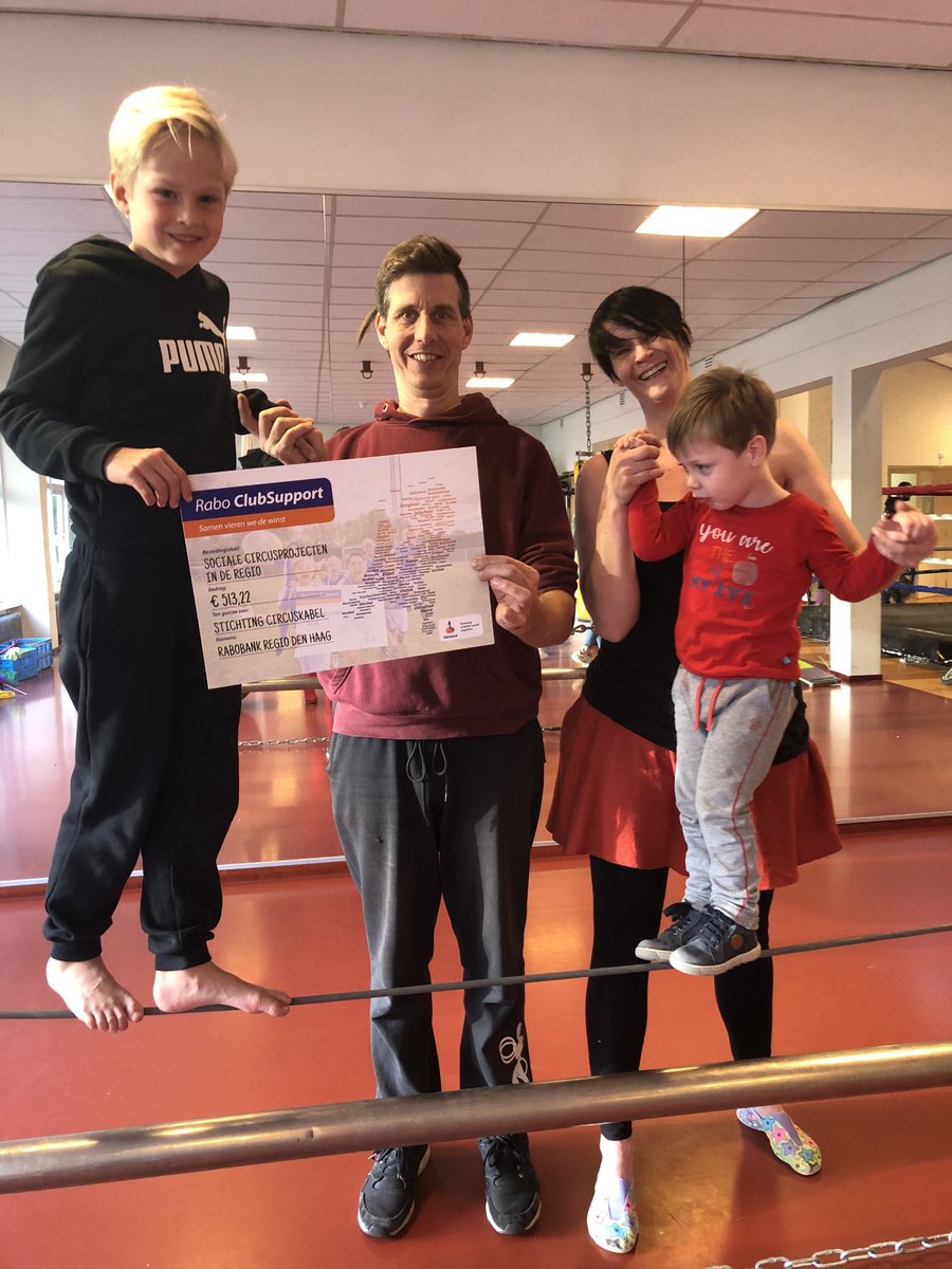 ⁦<a href="/CircusKabel/">CircusKabel</a>⁩ heeft ruim 500 euro uit #RaboClubSupport #samenvierenwedewinst #leidschendam