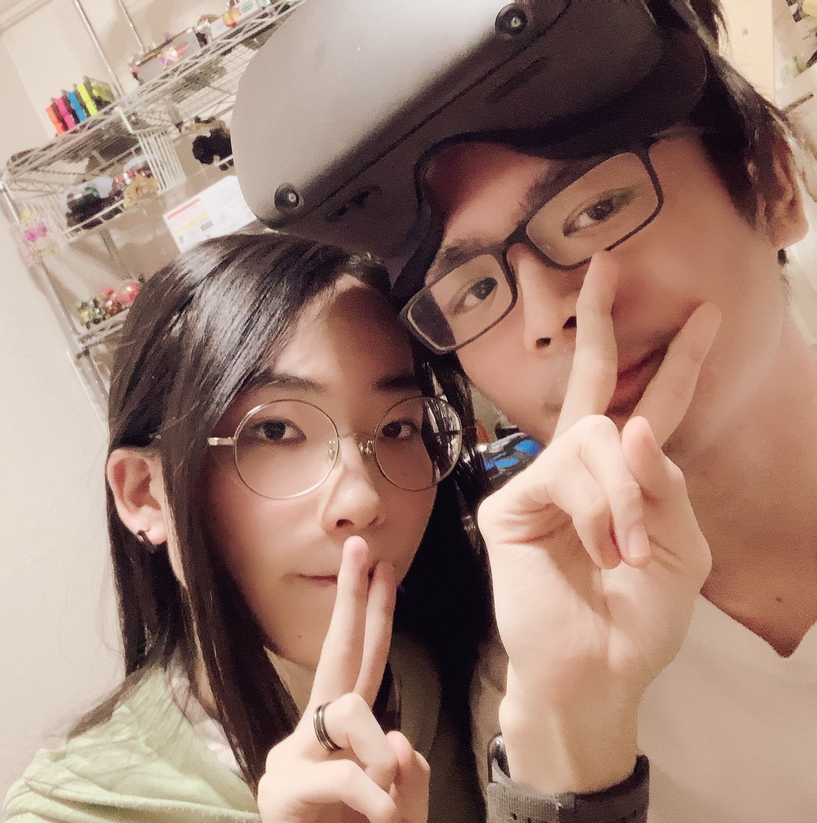 今日のゆのめあ(実写)
ゆのさんが被ってるのはOculusです 