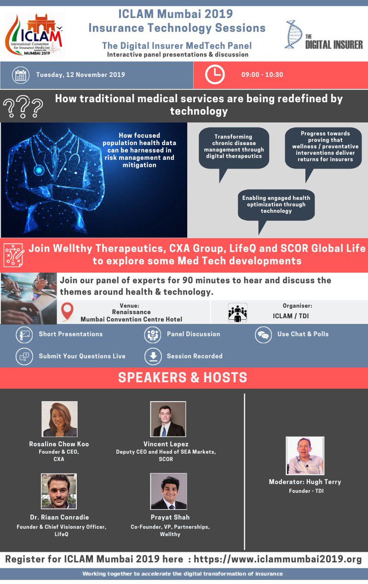 Excited to be a speaker at ICLAM Mumbai 2019 next week.  #iclam   #iclammumbai2019 #iclam2019 #lifeinsurance #healthinsurance #insuretech