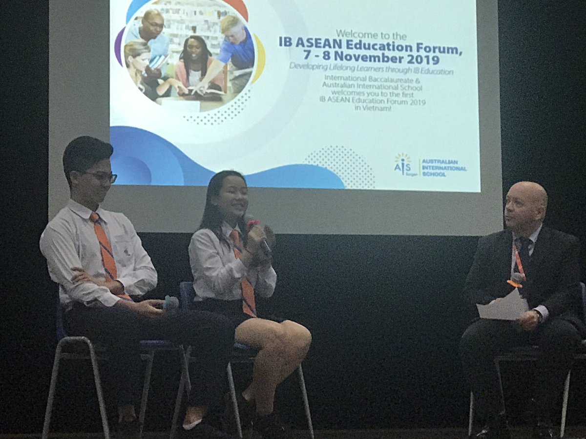RoderickCrouch's tweet image. #IBASEAN Hearing the student persective and voice is a significant aspect of IB. Great to see how these AIS students have benefited from different aspects of the program. #IBDP