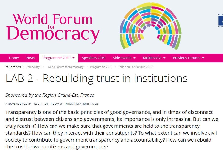 PACE (@pace_news) on Twitter photo In these strange times of disconnect and distrust, how can trust in institutions be rebuilt? LAB 2 at the #CoE_WFD kicks off in a moment, with a great panel including PACE's Roberto <a href="/rampi/">Roberto Rampi</a> and <a href="/selinsayekboke/">Selin Sayek-Böke🇹🇷</a>... coe.int/en/web/world-f… In these strange times of disconnect and distrust, how can trust in institutions be rebuilt? LAB 2 at the #CoE_WFD kicks off in a moment, with a great panel including PACE's Roberto <a href="/rampi/">Roberto Rampi</a> and <a href="/selinsayekboke/">Selin Sayek-Böke🇹🇷</a>... coe.int/en/web/world-f…