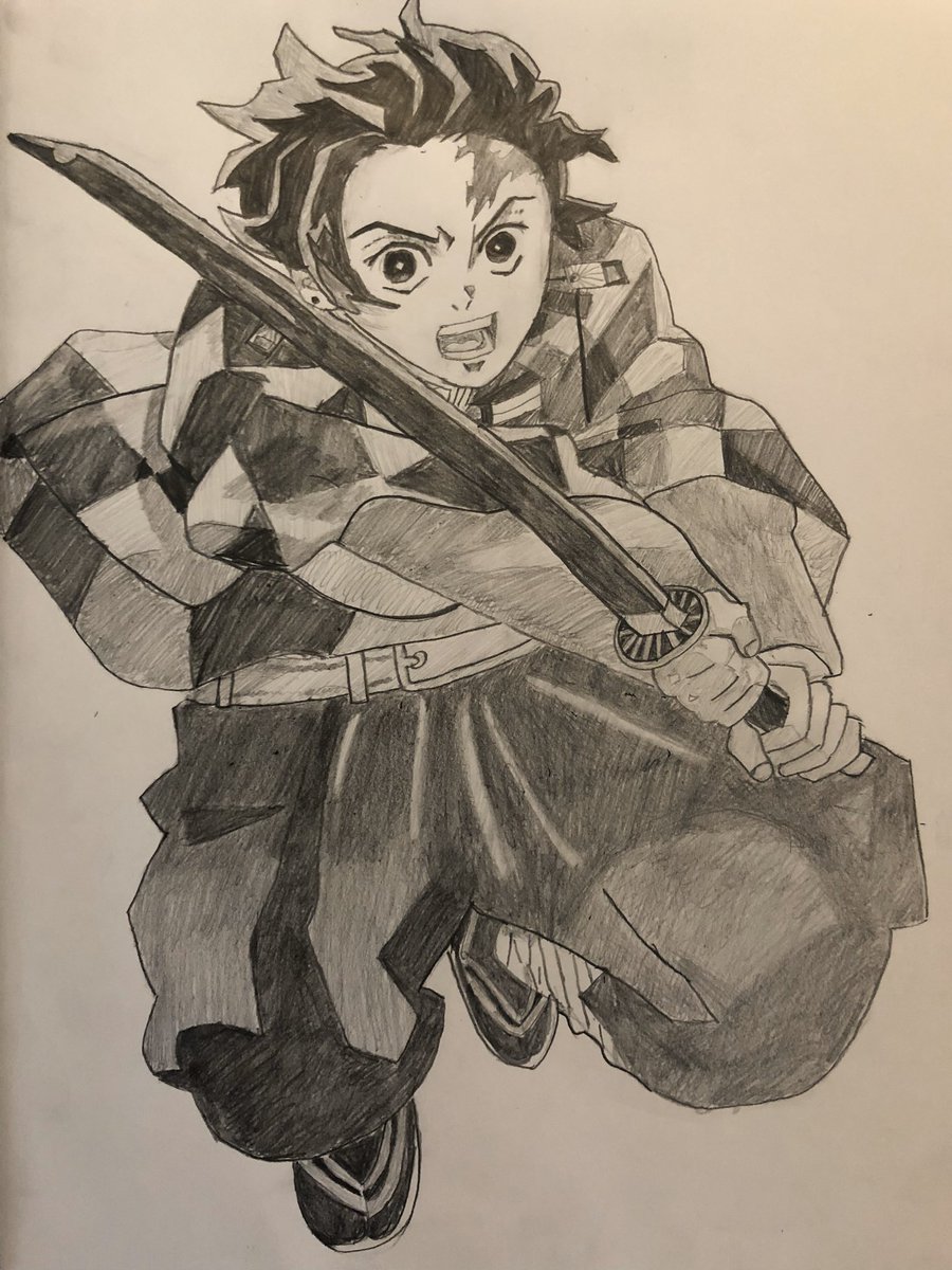 心に強く訴える鬼滅の刃 炭治郎 イラスト 鉛筆 ただのディズニー画像