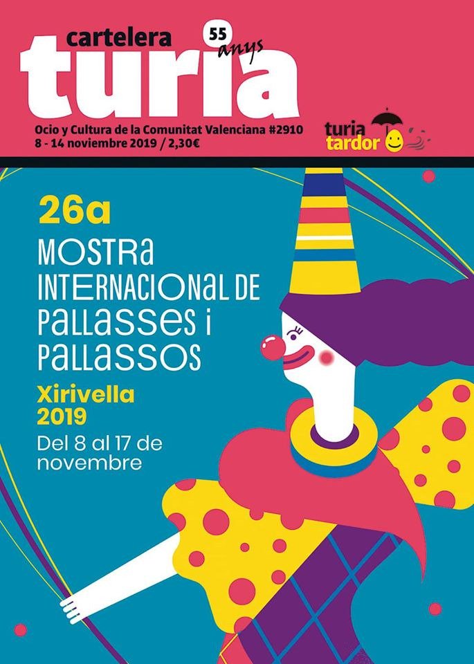 CTuria's tweet photo. Os adelantamos la portada de este viernes. Un pequeño (y gran) festival de pallasses i pallassos de Xirivella 🤡💜 @MostraPallassos @AjXirivella
A primera hora de la mañana en 2.000 puntos de venta de la Comunitat Valenciana. #CTuria https://t.co/fBnm7eSTAd