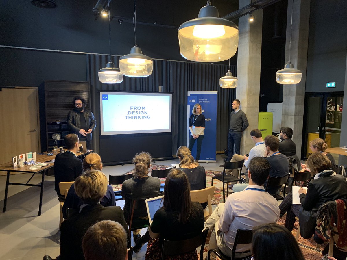 Niji_Digital's tweet image. [Matinale #DesignFeeling #Lyon] c’est parti ce matin MobHôtel #Confluence pour partager notre nouvelle méthodologie liée au design des émotions avec @yvcorbeilpro et @matthieu_lerat